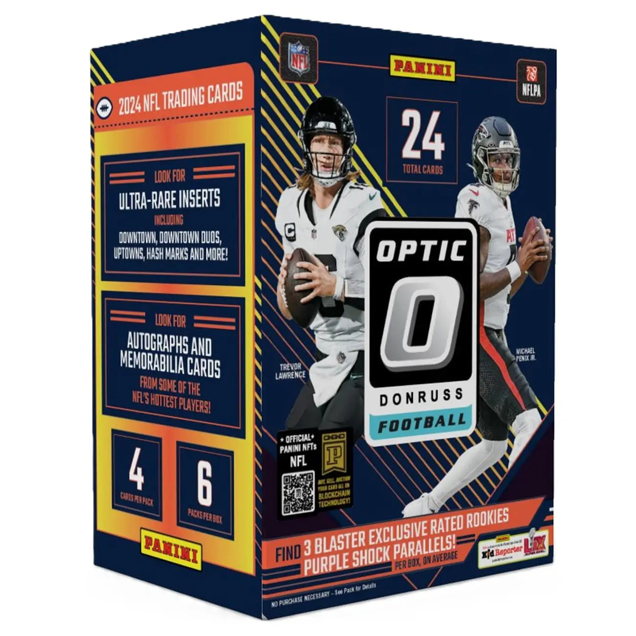 2024 Panini Donruss Optic Football Trading Cards Blaster Box