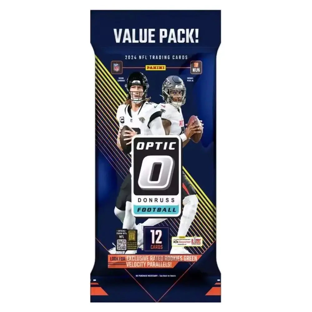 2024 Panini Donruss Optic Football Trading Cards Fat Pack (12 Cards)