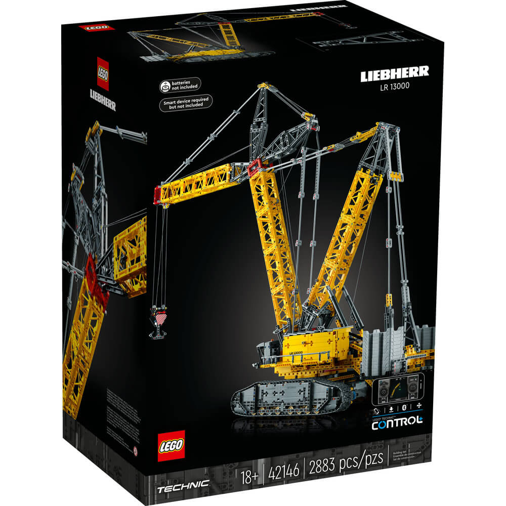 LEGO® Technic™ Liebherr Crawler Crane LR 13000 42146 Building Kit (2,883 Pieces) front of the box