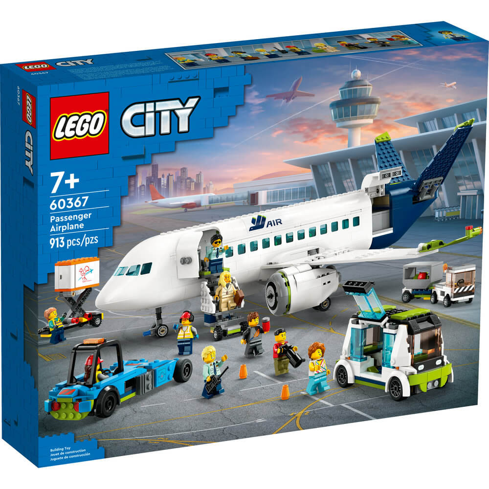 LEGO® City Passenger Airplane 913 Piece Building Set (60367) fdront of the box