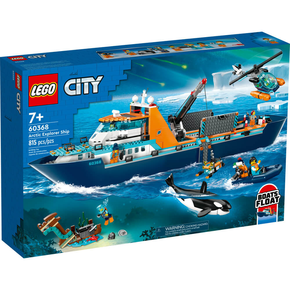 LEGO® City Arctic Explorer Ship 60368 Building Toy Set (815 Pieces) front of the box