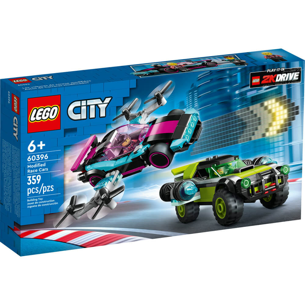LEGO® City Modified Race Cars 60396 Building Toy Set (359 Pieces) front of the box