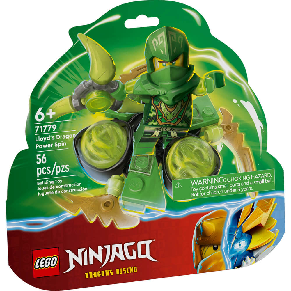 LEGO® NINJAGO® Lloyd’s Dragon Power Spinjitzu Spin 71779 Building Toy Set (56 Pieces) front of the package