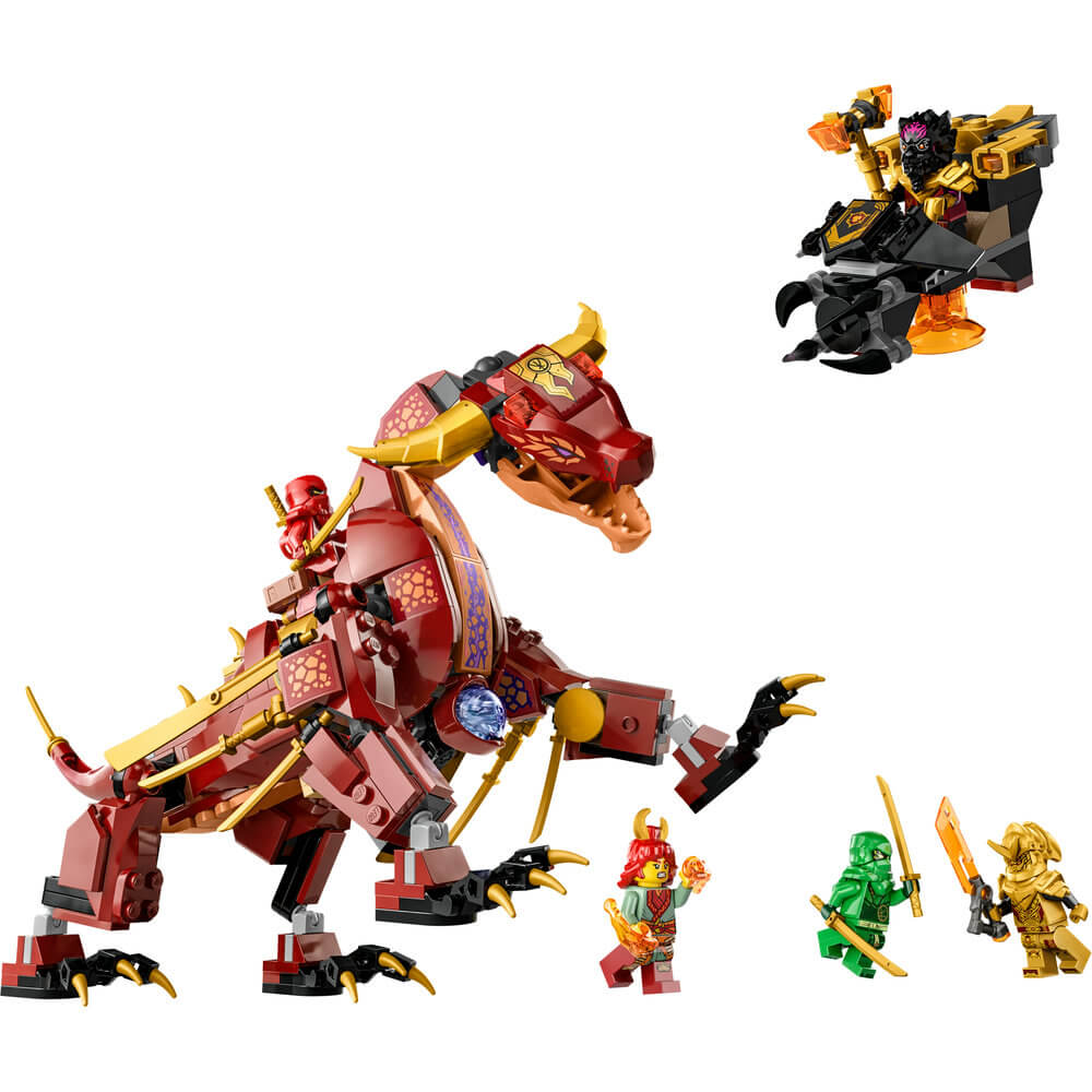 LEGO® NINJAGO® Heatwave Transforming Lava Dragon 71793 Building Toy Set (479 Pieces)