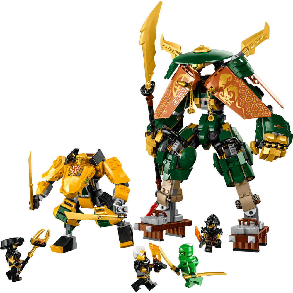 LEGO® NINJAGO® Lloyd and Arin’s Ninja Team Mechs 71794 Building Toy Set (764 Pieces)