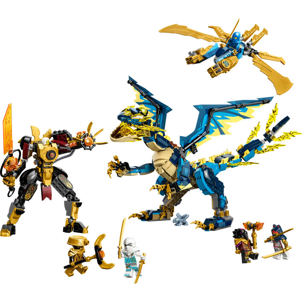 LEGO® NINJAGO® Elemental Dragon vs. The Empress Mech 71796 Building Toy Set (1,038 Pieces)