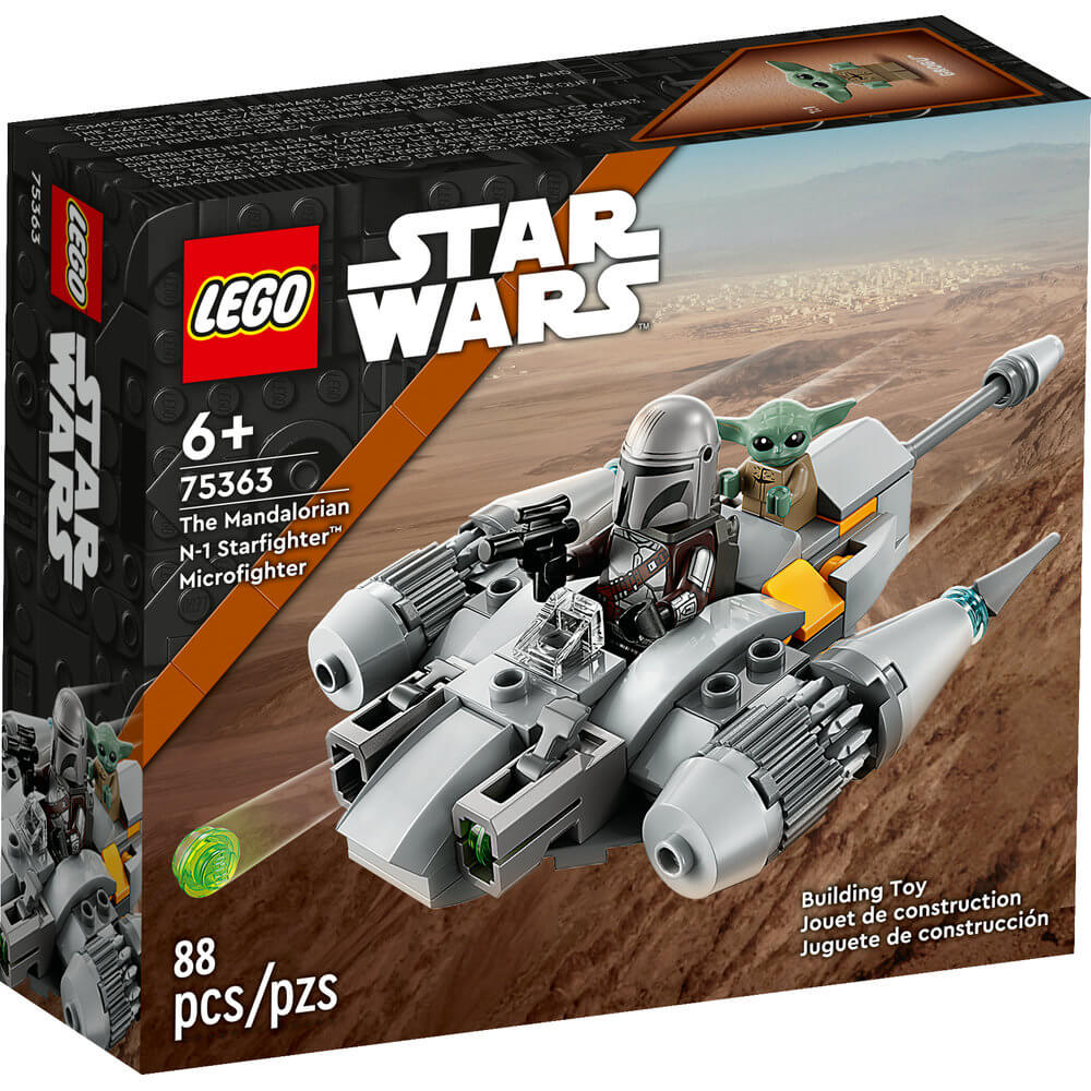 LEGO® Star Wars™ The Mandalorian’s N-1 Starfighter™ Microfighter 75363 (88 Pieces) front of the box