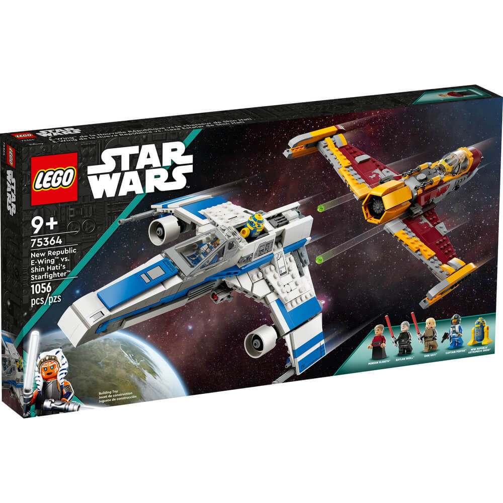 LEGO® Star Wars New Republic E-Wing™ vs. Shin Hati’s Starfighter™ 1056 Piece Building Set (75364) front of the box
