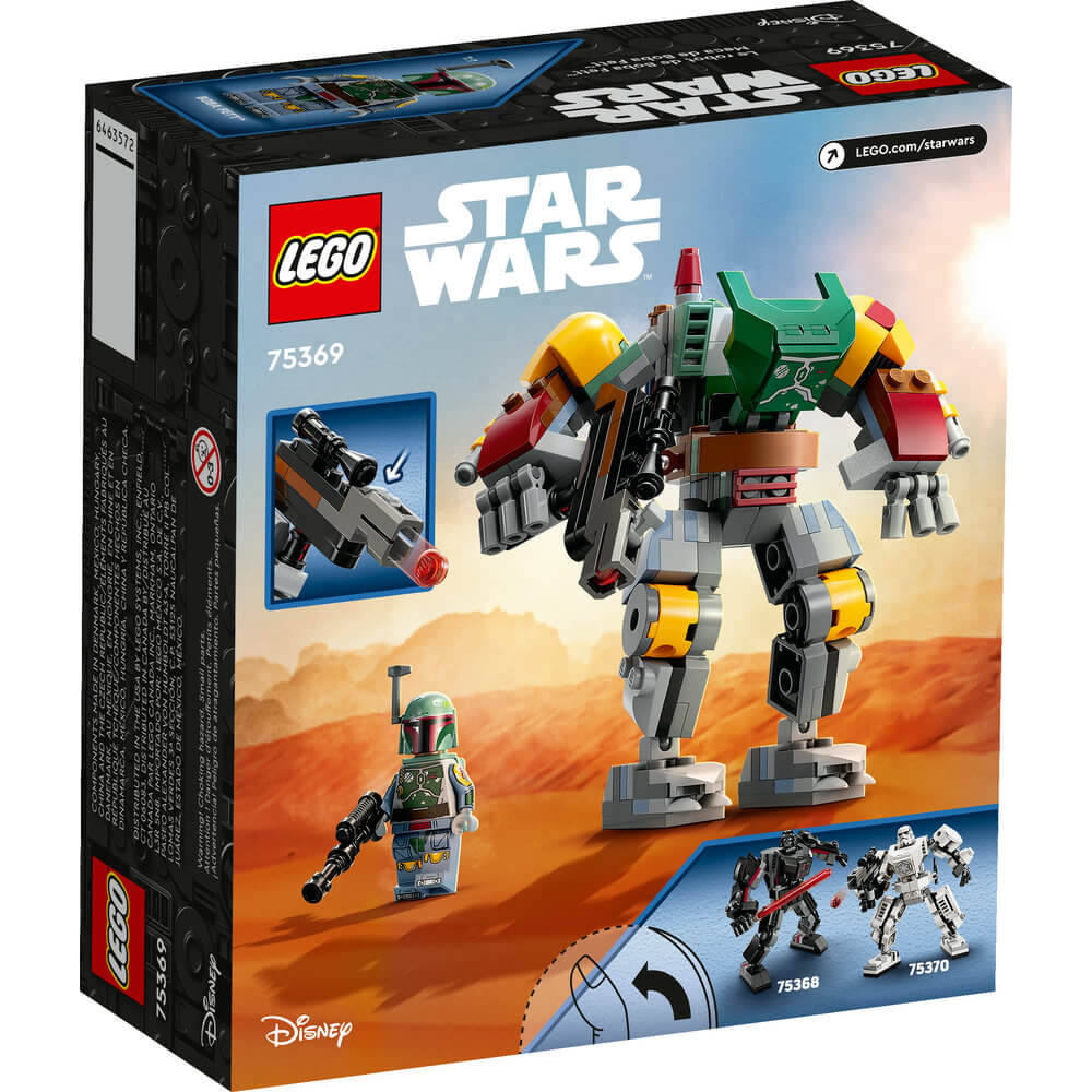 LEGO® Star Wars™ Boba Fett™ Mech 75369 Building Toy Set (155 Pieces) back of the box