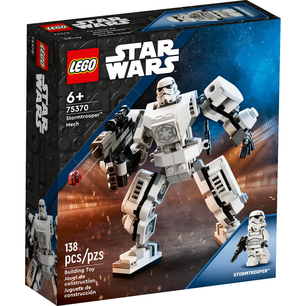 LEGO® Star Wars™ Stormtrooper™ Mech 75370 Building Toy Set (138 Pieces) front of the box
