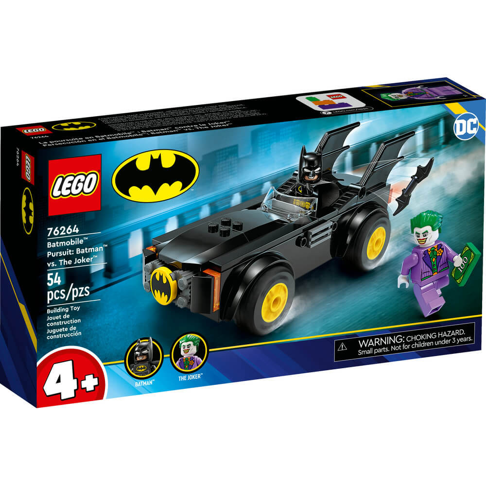 LEGO® DC Batmobile™ Pursuit: Batman™ vs. The Joker™ 76264 Building Toy Set (54 Pcs) front of the package