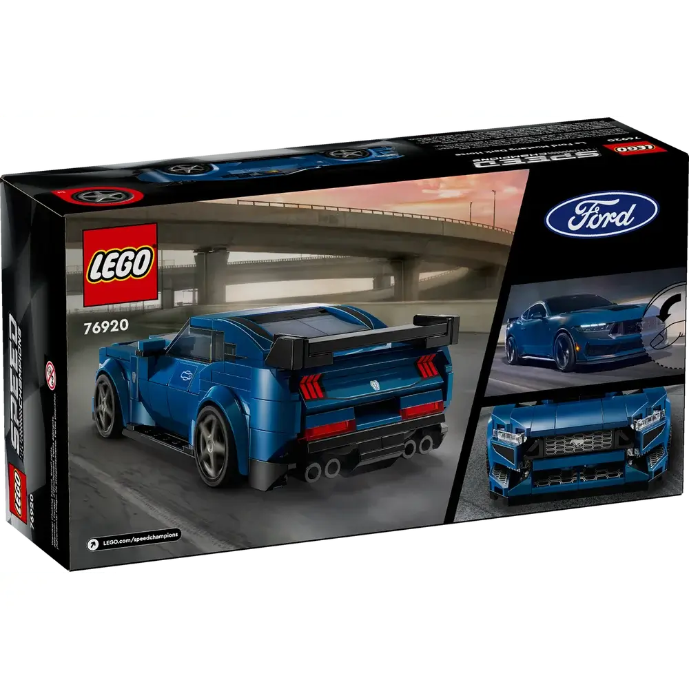LEGO® Speed Champions Ford Mustang Dark Horse Sports Car Building Set (76920)