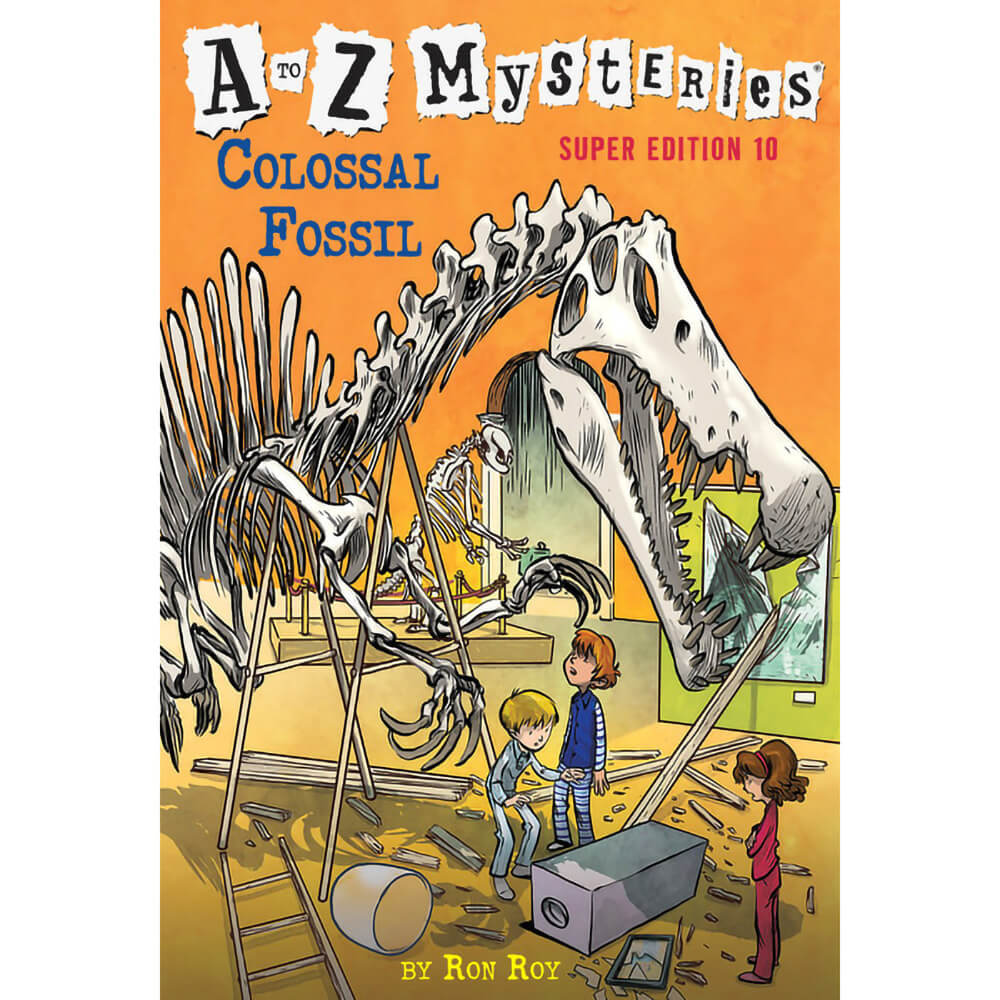 A to Z Mysteries Super Edition #10: Colossal Fossil (Paperback) front book cover