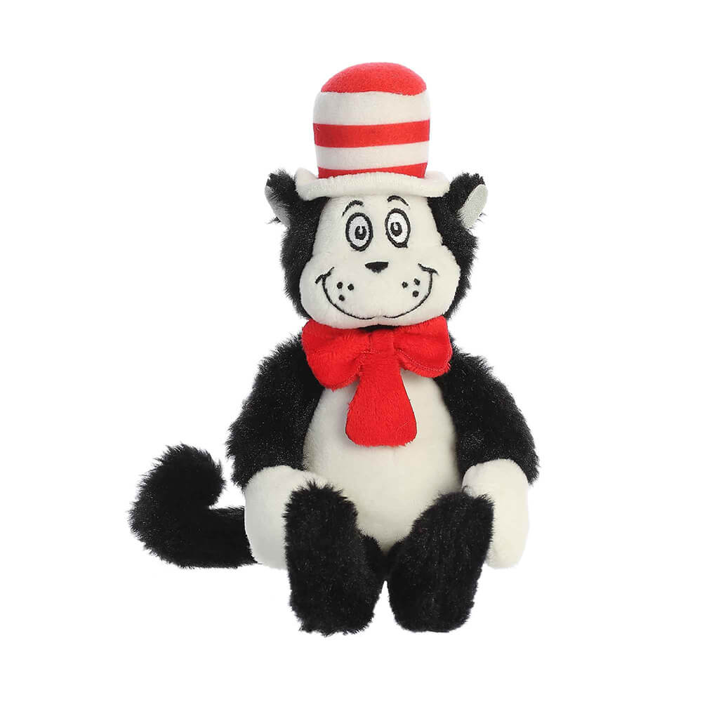 Aurora Dr. Seuss 8" Cat in the Hat Plush Character sitting