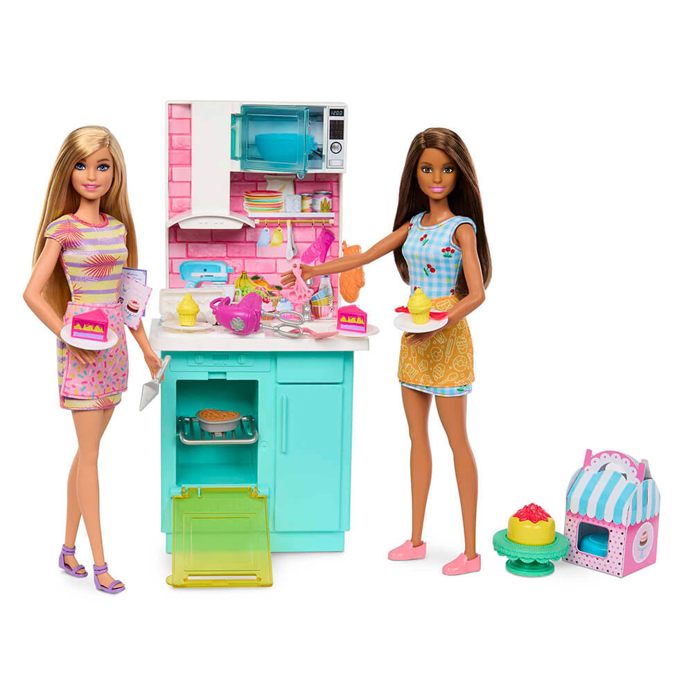 Barbie Dolls and Baking Party Playset