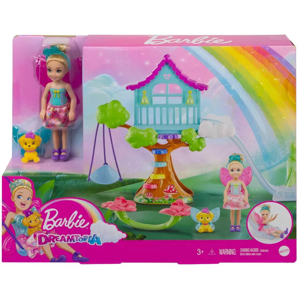 Barbie Dreamtopia Doll and Treehouse Playset box