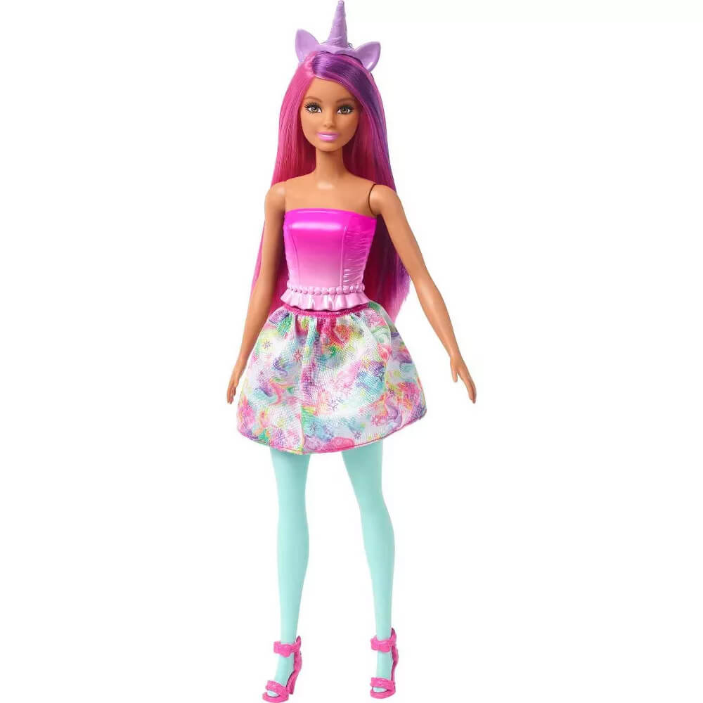 Barbie Dreamtopia Doll with Removable Mermaid Tail wearing shorter skirt