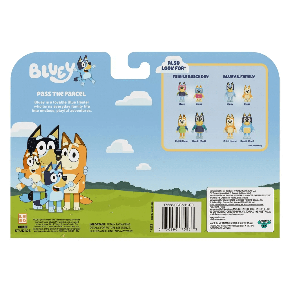 Bluey Series 9 Pass the Parcel Figure 4-Pack