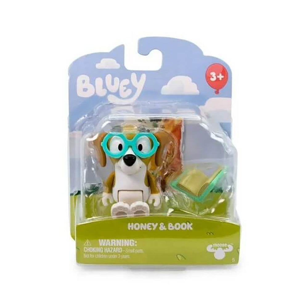 Bluey Story Starter Pack Honey and Book 3 Inch Figure