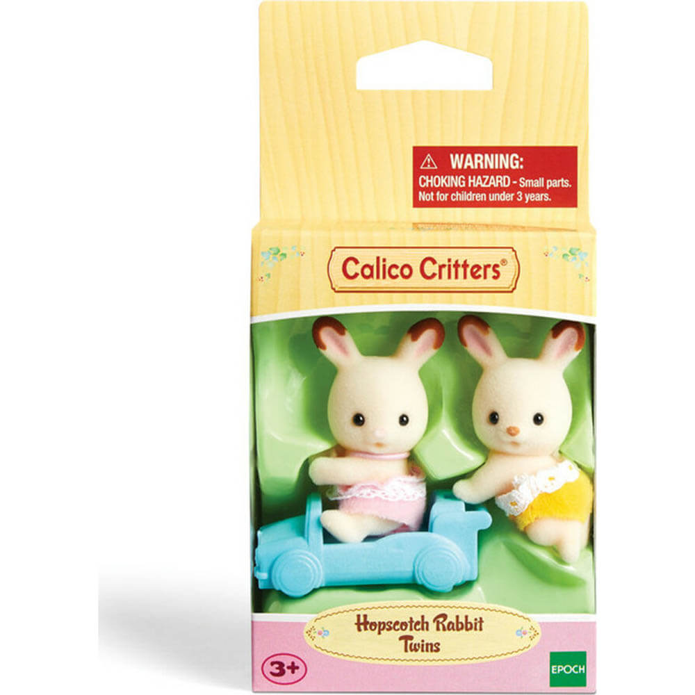 Calico Critters Chocolate Rabbit Family, Set of 4 Collectible Doll