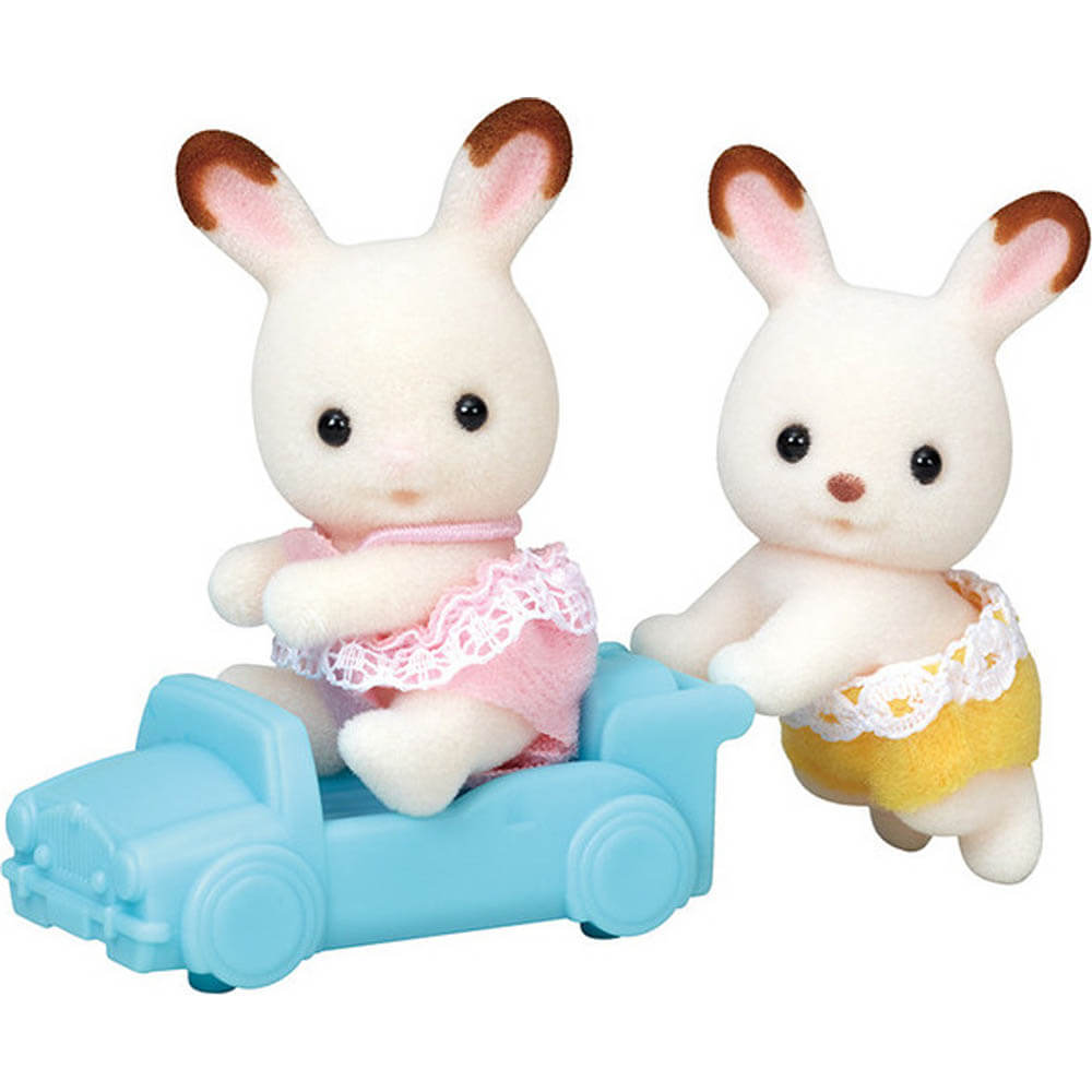 Calico Critters Chocolate Rabbit Twins Doll Set