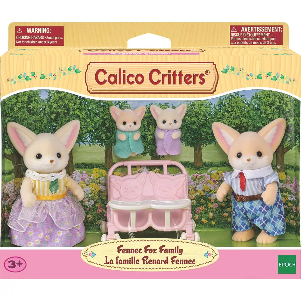 Calico Critters Fennec Fox Family Doll Set Packaging