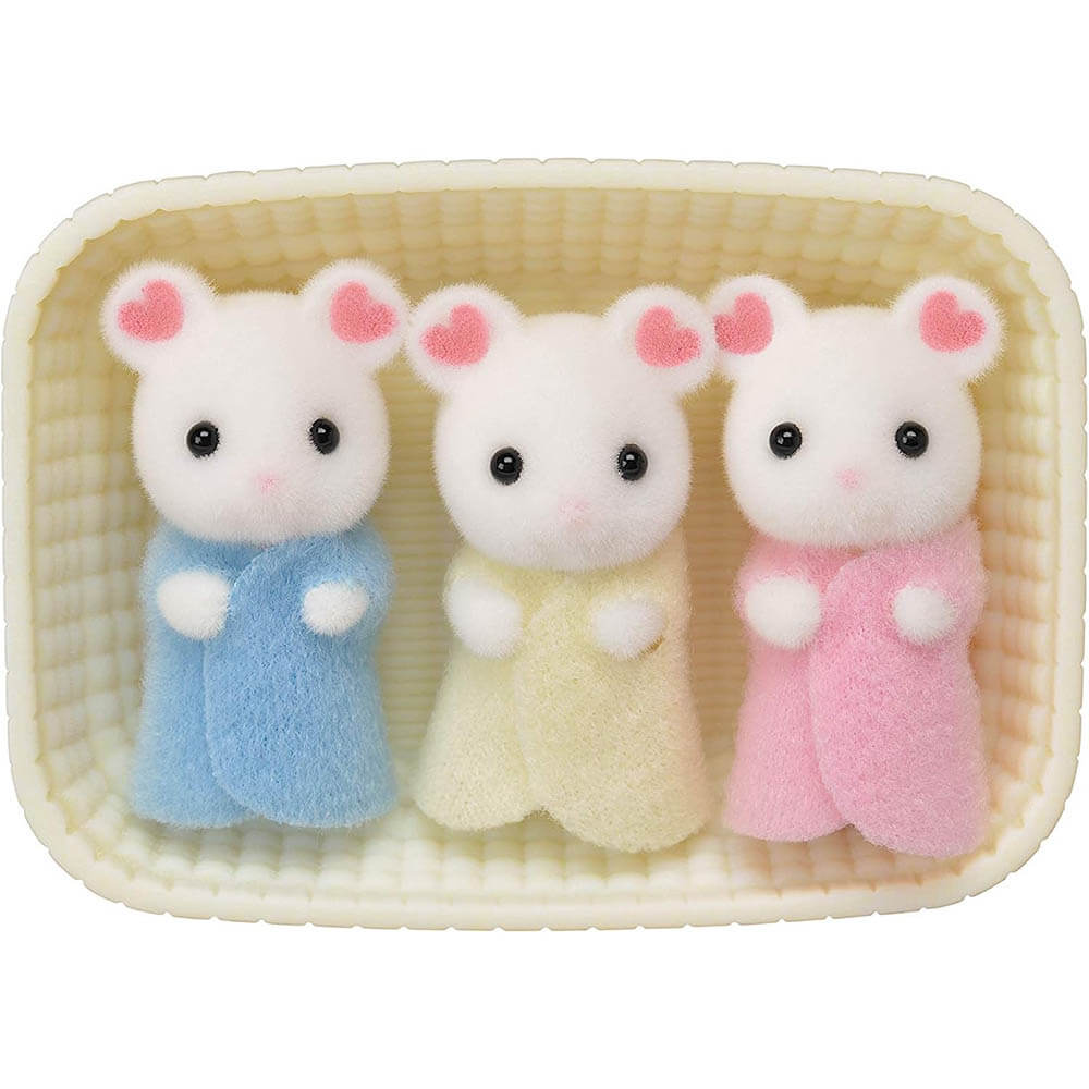 Calico Critters Marshmallow Mouse Triplets Doll Set