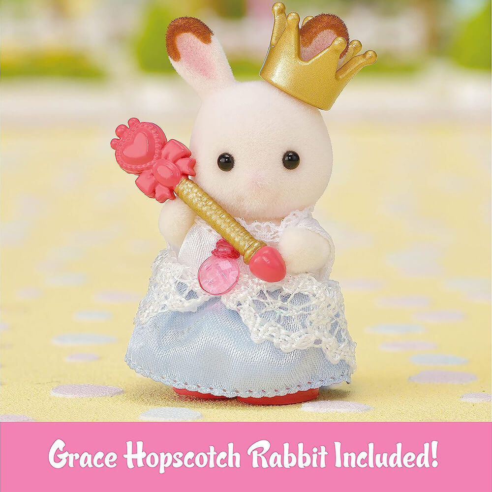 Grace Hopscotch Rabbit is included with the Calico Critters Royal Carriage Playset