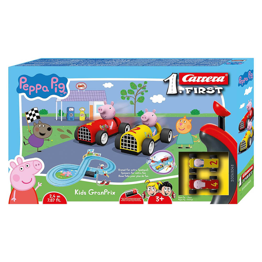 Carrera FIRST Peppa Pig Kids GranPrix Slot Car Racing Set