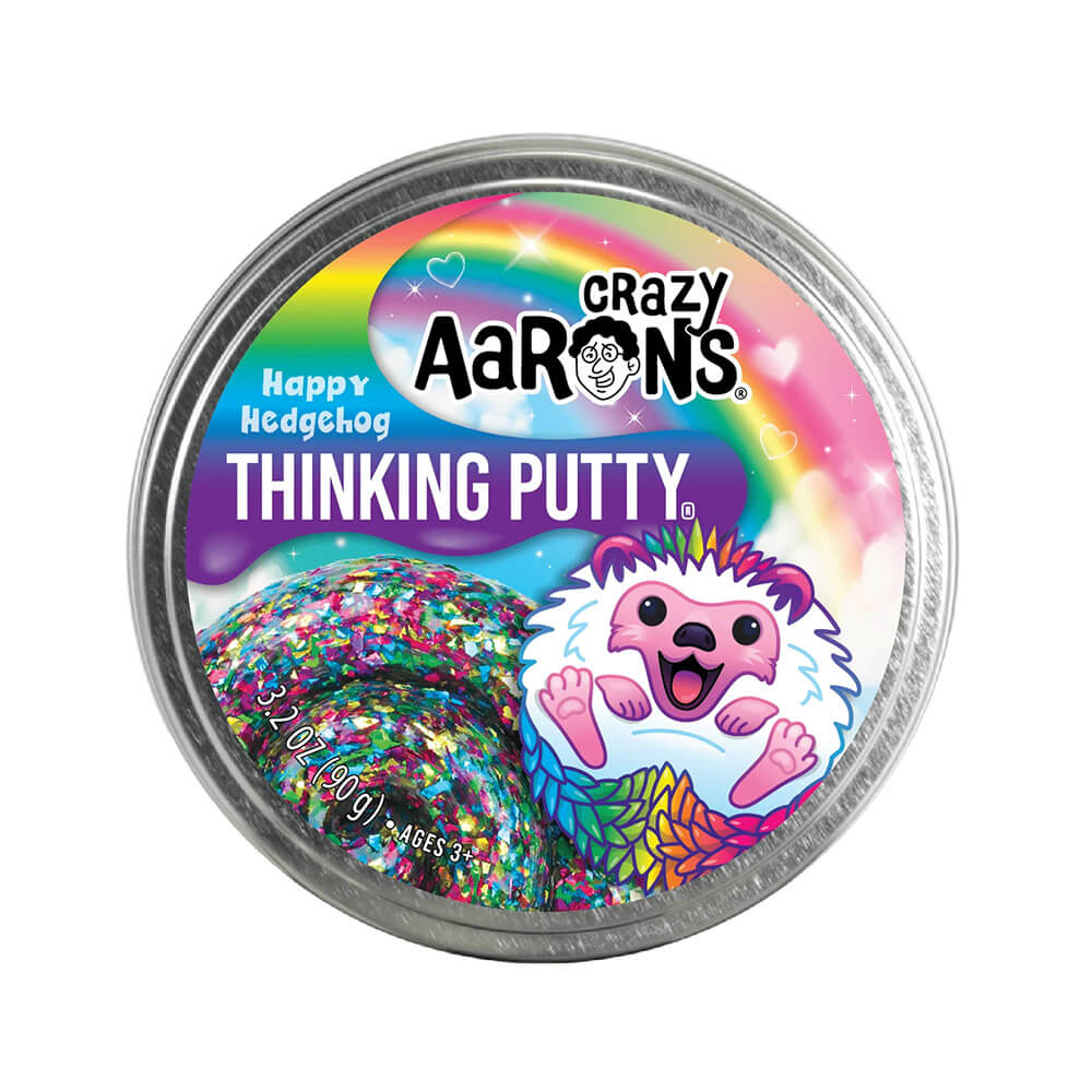 Crazy Aaron's Trendsetters Happy Hedgehog Thinking Putty 4" Tin