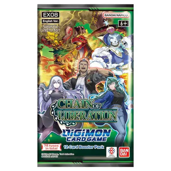 Digimon TCG Chains Of Liberation Booster Pack Maziply Toys Digimon TCG Chains Of Liberation Booster Pack Maziply Toys