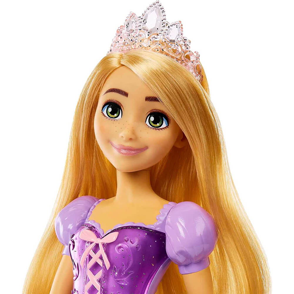 Disney Princess Rapunzel Fashion Doll close of on dolls face