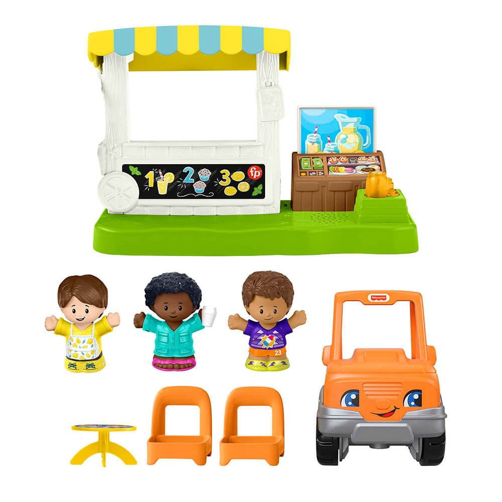 Fisher-Price Little People Lemonade Stand Playset whats included