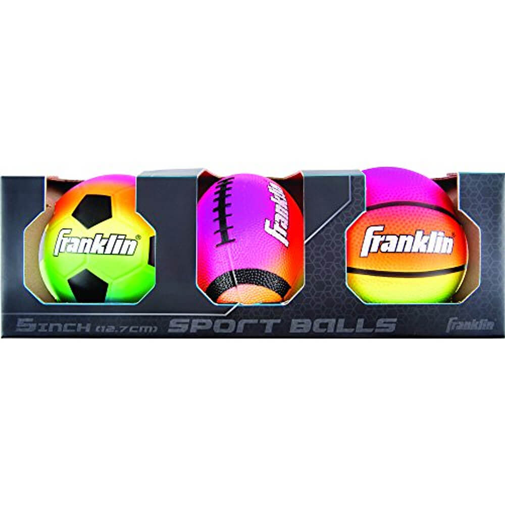 Franklin 5 Inch Sports Balls 3-Pack