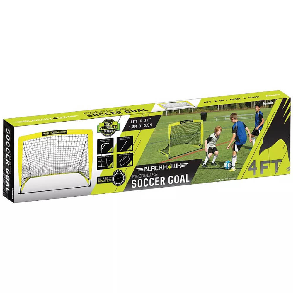 Franklin Blackhawk Portable Fiberglass 4 Foot Soccer Goal