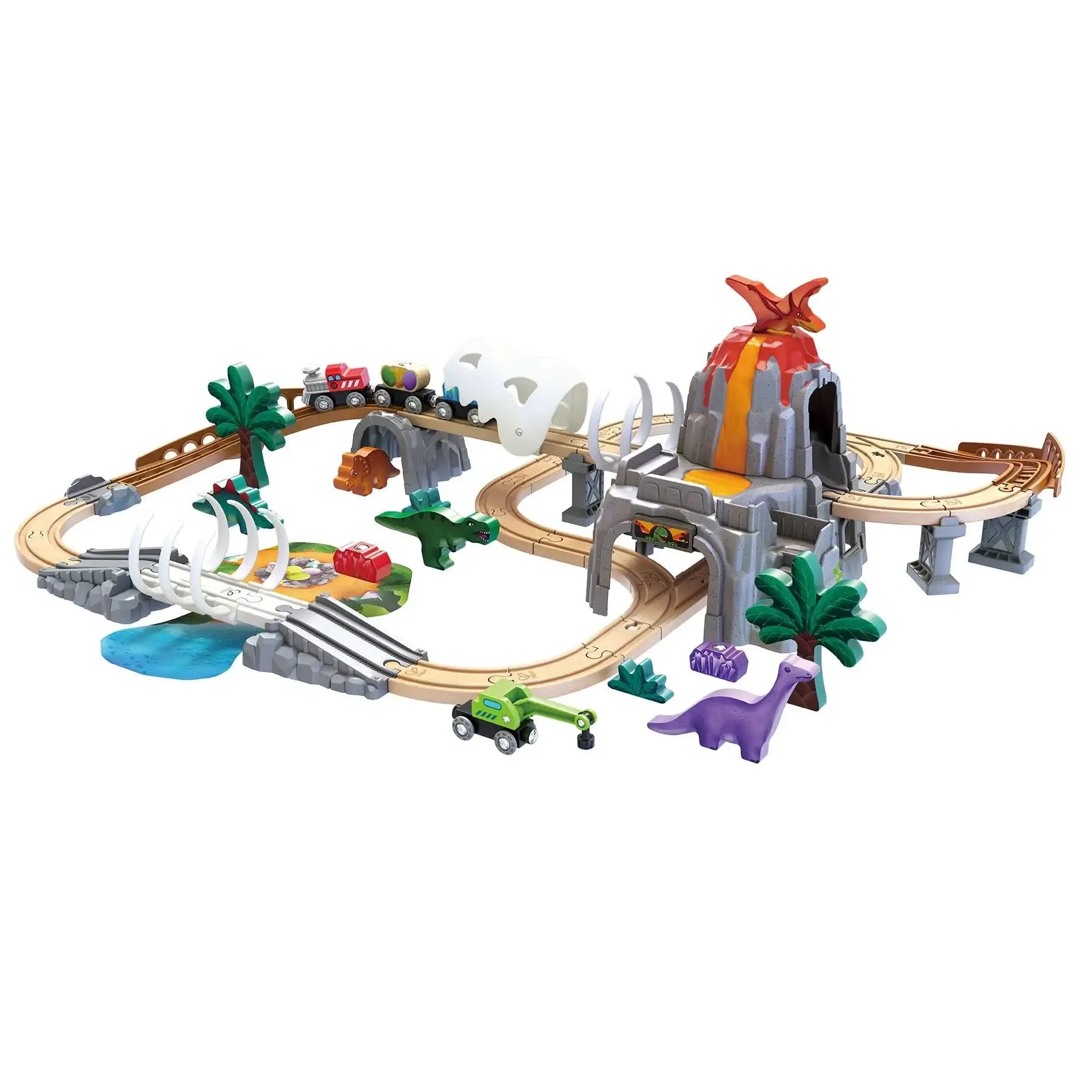 Hape Dinosaur Railway Adventure Train Set Maziply Toys