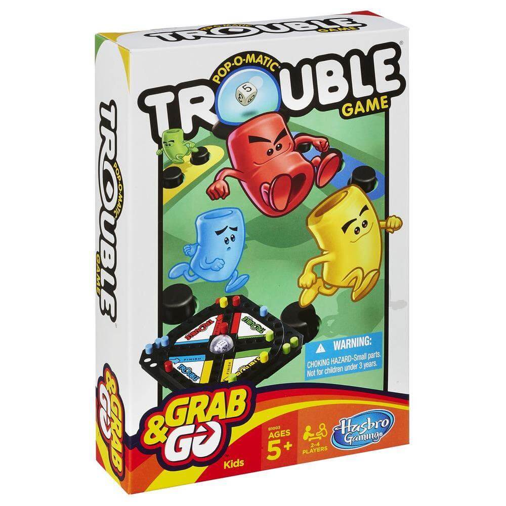 Hasbro Grab & Go Pop-O-Matic Trouble Game