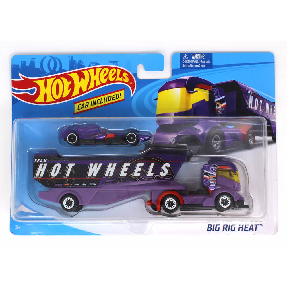 Hot Wheel Super Rigs Big Rig Heat 1:64 Scale Diecast Vehicle Set