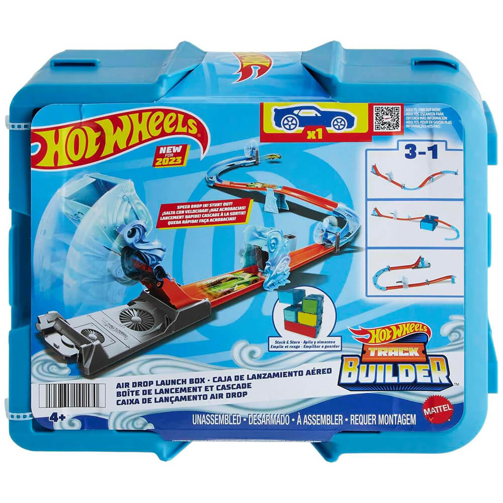 Hot Wheels Air Drop Launch Box Track Builder Set