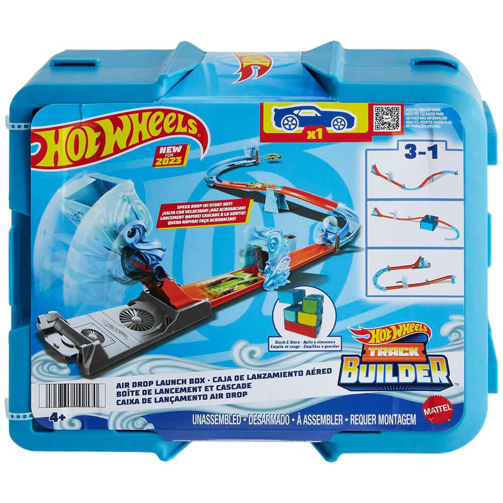 Hot Wheels Air Drop Launch Box Track Builder Set packaging