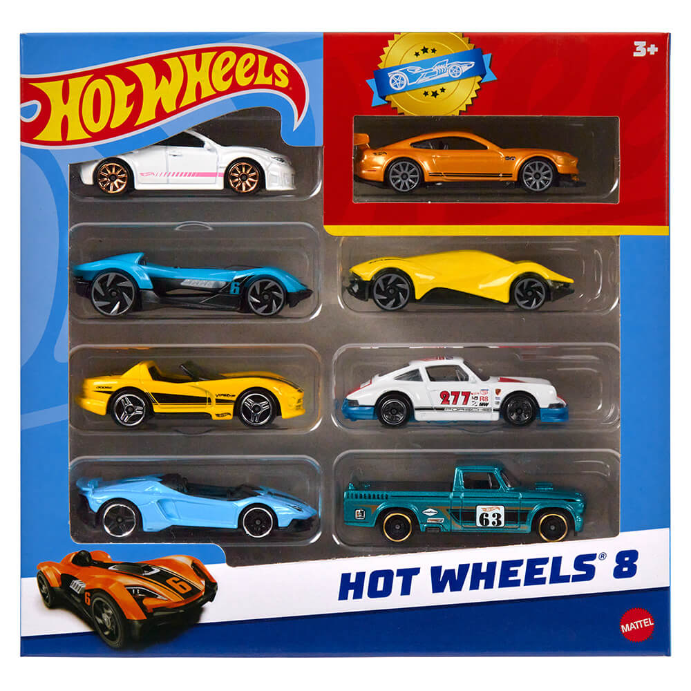 Coffret de 10 voitures Hot wheels Mattel Modèle aléatoire