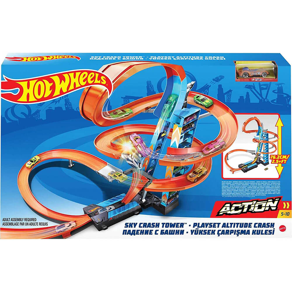 Hot Wheels Crash Spiral Track Set - Playpolis