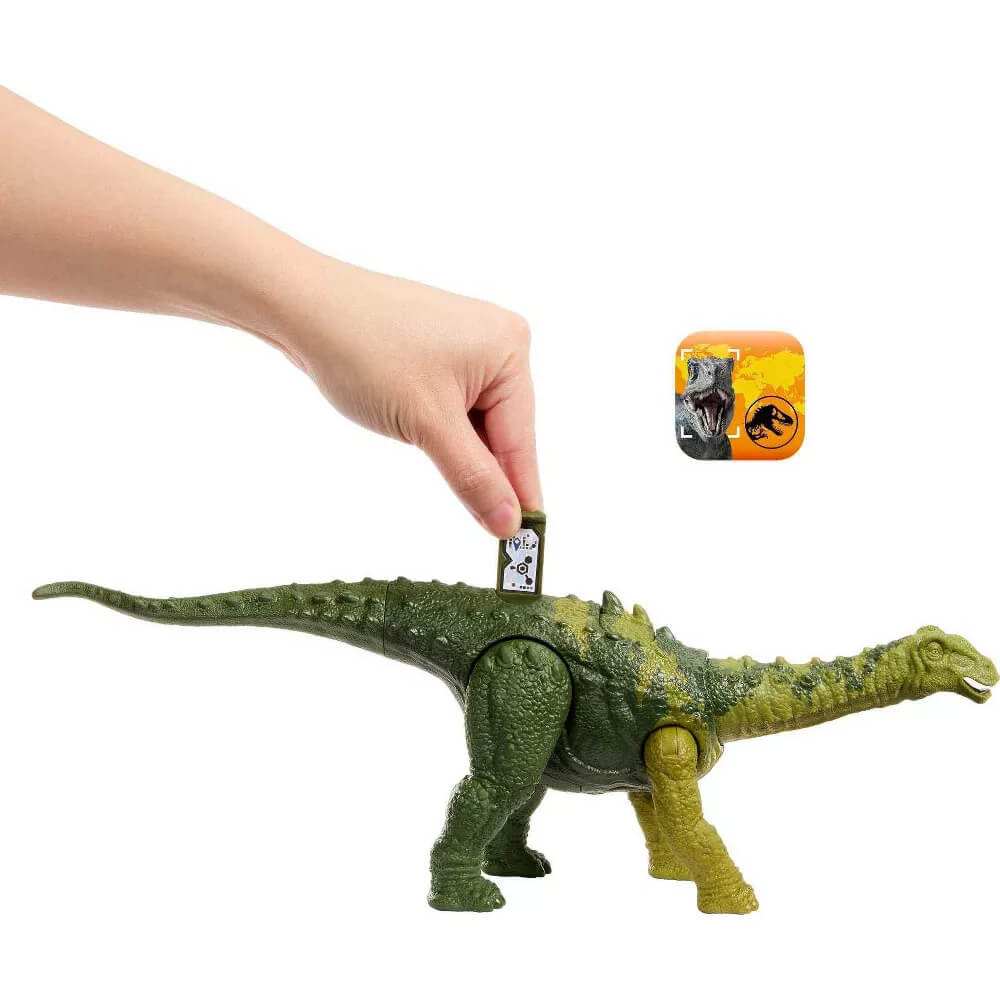 Jurassic World Wild Roar Nigersaurus Dinosaur Figure with hand inserting sound chip