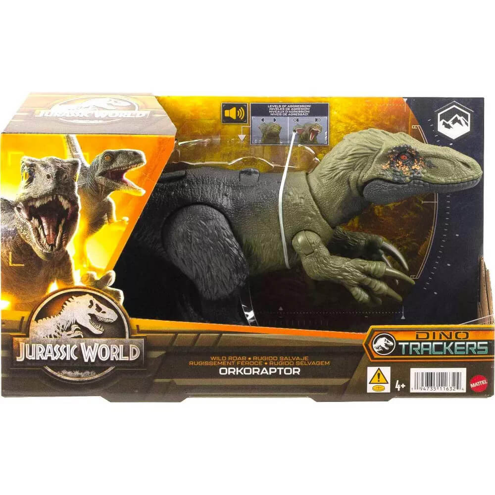 Jurassic World Wild Roar Orkoraptor Dinosaur Figure package
