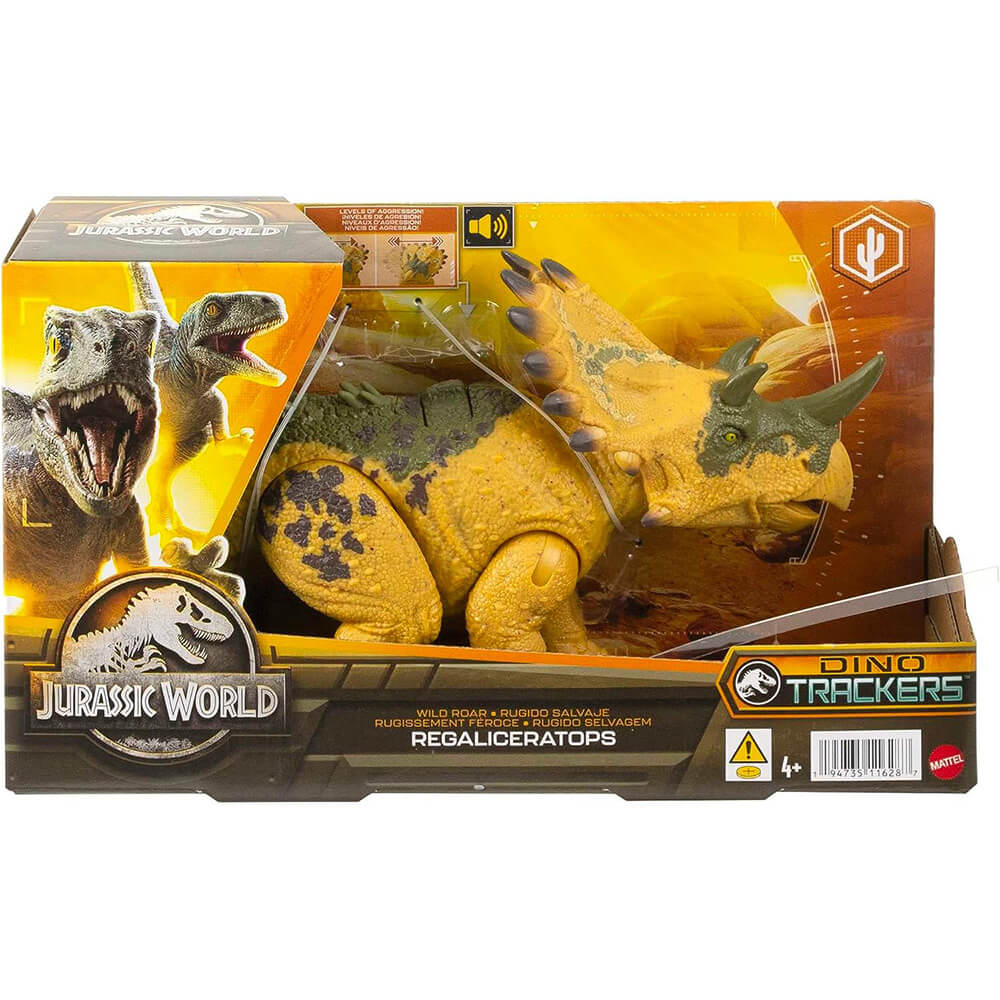 Jurassic World Wild Roar Regaliceratops Dinosaur Figure package