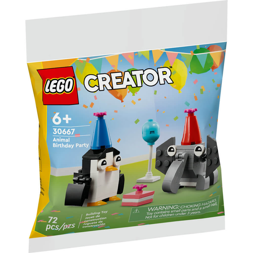 LEGO® Creator Animal Birthday Party 72 Piece Building Set (30667)