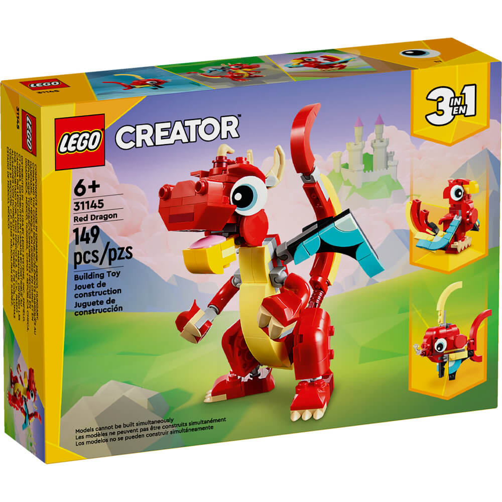 LEGO® Creator Red Dragon 3in1 Animal Toy Set 31145