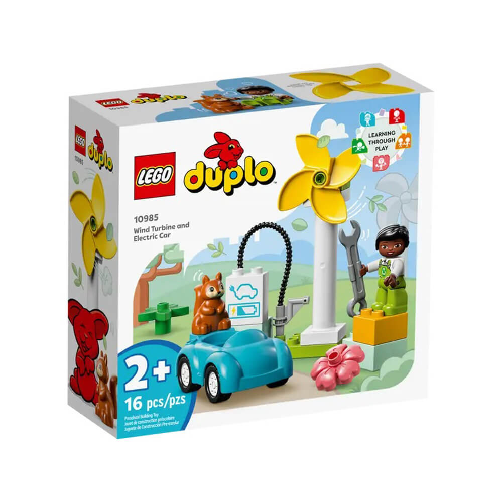 forslag afvisning Dwell LEGO® DUPLO® Town Wind Turbine and Electric Car 16 Piece Buildig Toy Set  (10985)
