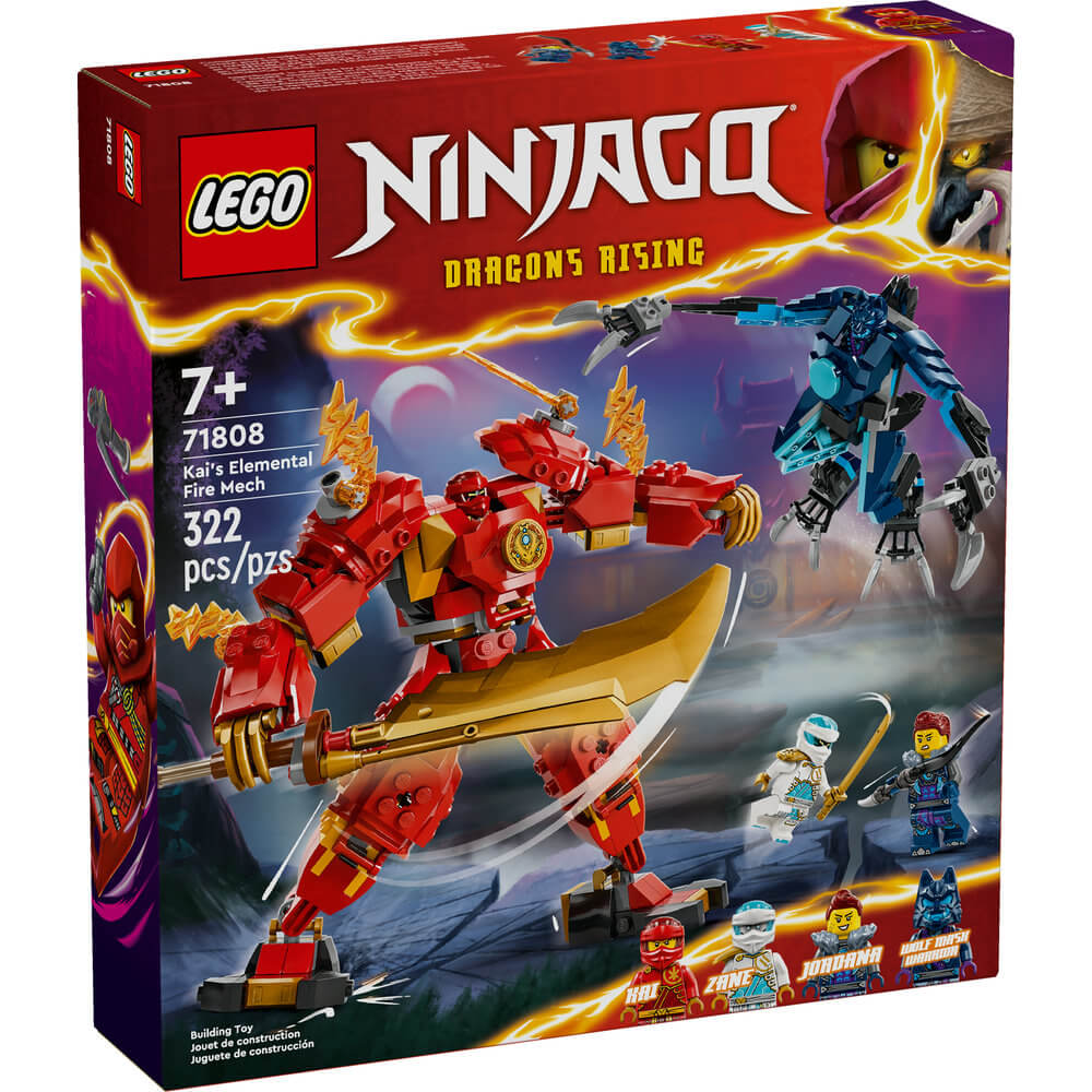 LEGO NINJAGO 71808 Dragons Rising Kai's Elemental Fire Mech Ninja