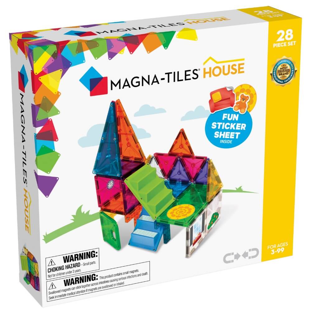 MAGNA-TILES® House 28 Piece Magnetic Building Playset